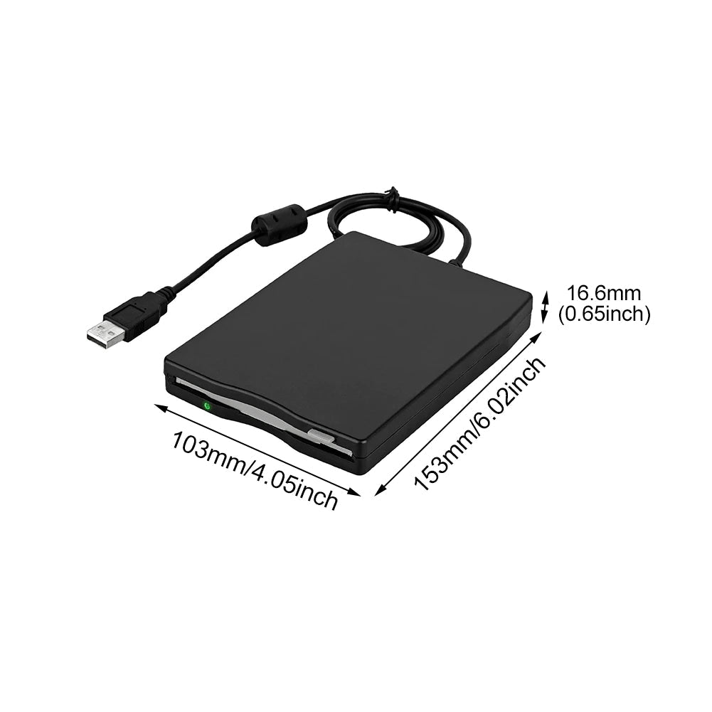 3.5" Ekstern Floppy Disk Stasjon | Luvikno