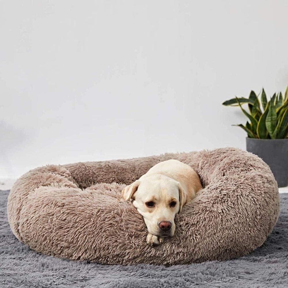 Ortopedisk Plysj Donut Hundeseng Luvikno