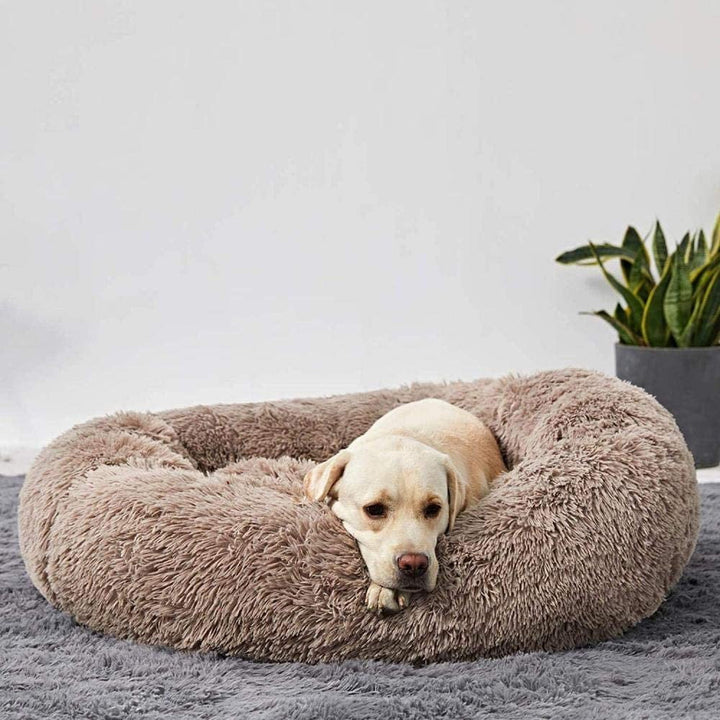 Ortopedisk Plysj Donut Hundeseng Luvikno