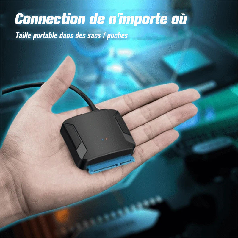 USB 3.0 til SATA III harddiskadapter | Luvikno