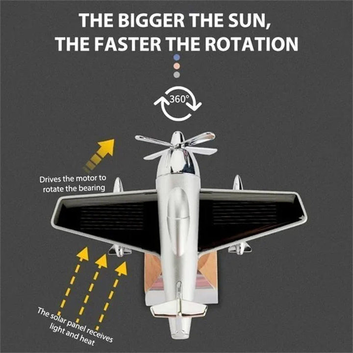 Solar Airplane Bil Aromaterapi | Luvikno