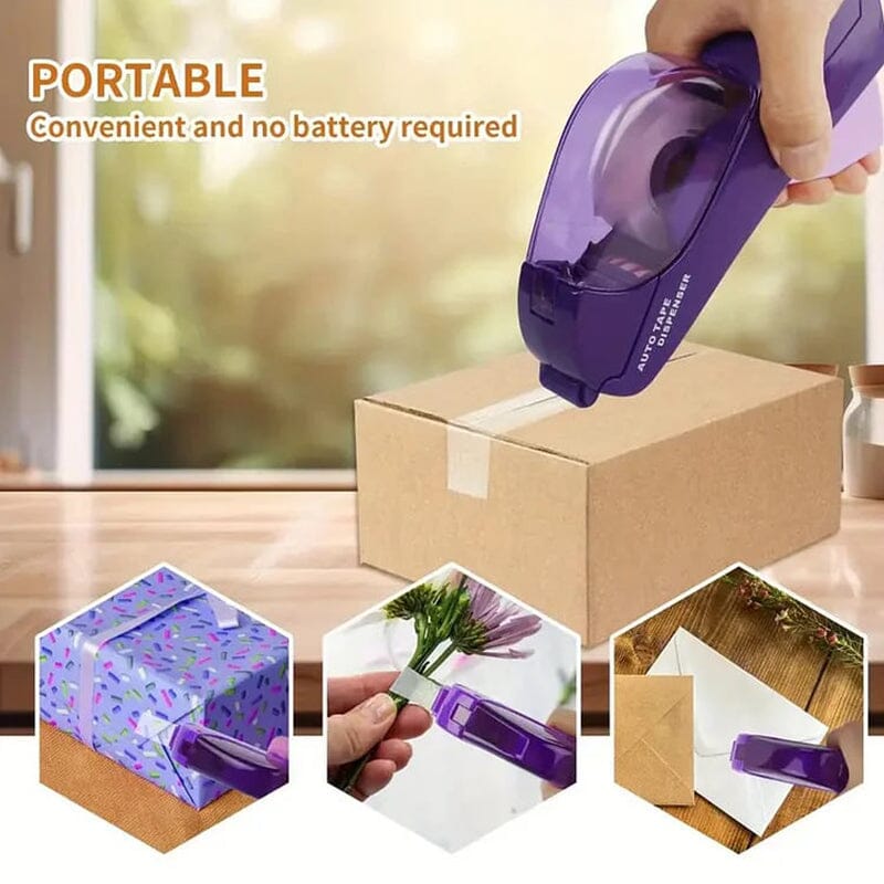 Automatisk tape dispenser, Alt-i-ett håndholdt tape kutter | Luvikno