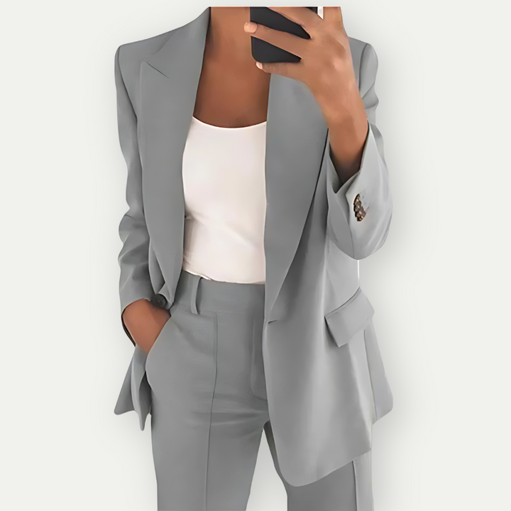 Luvik | Kvinne Komfortabl Blazer Sett Offisiell