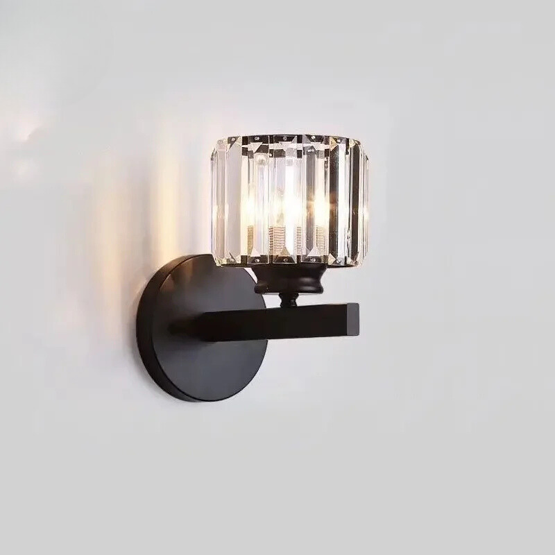 CrystalLuxe - Elegant Krystall LED Veggbelysning Luvikno