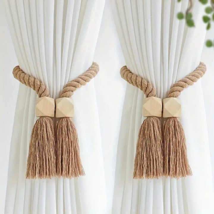 Luvikno | Treperle Frynse Gardinholdere | 2Pcs Sett