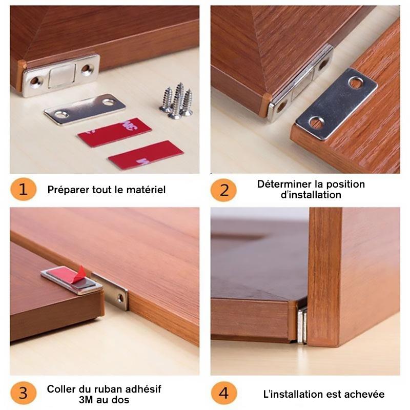 Magnetisk Dørstopper uten Hull (5 stk) | Luvikno