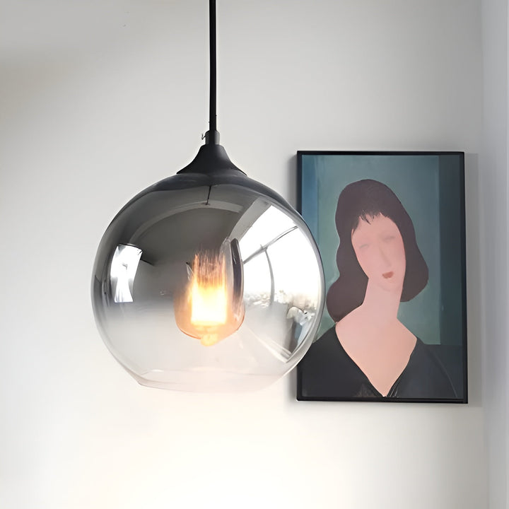Industril Glass Pendel Lys med LED – Moderne & Dekorativ | Ideell for Kjøkken, Spisestuer & Barer | Luvikno