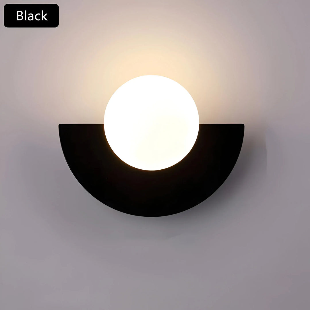 LumiGlow – Moderne Halvsirkel Vegglampe