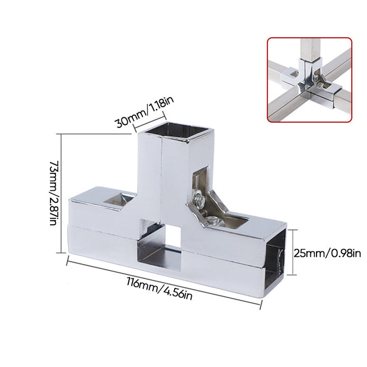 Square Tube Connector | Luvikno