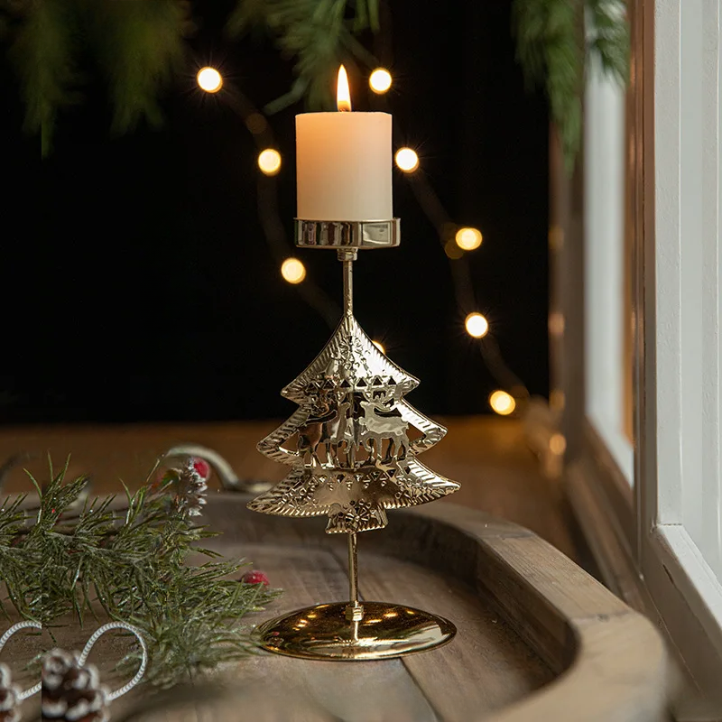 Julelysestaker - Stjerne- og juletredesign for festlig dekorasjon | Luvikno