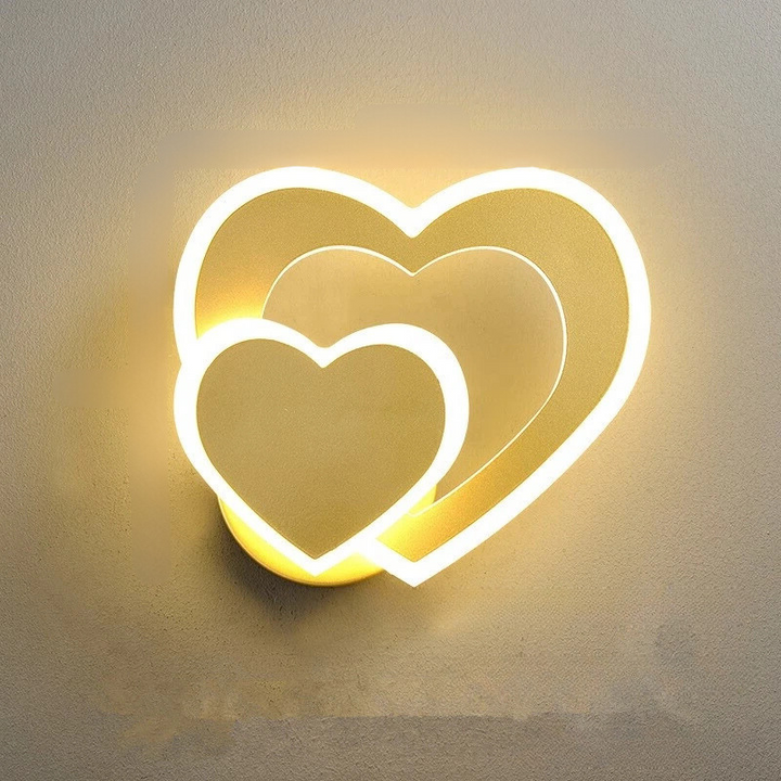 HeartGlow Vegglampe - Moderne LED Belysning Luvikno