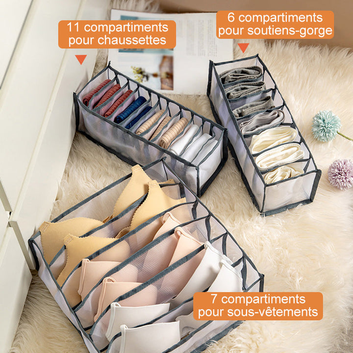 Compartment Boks for Undertøy Lagring | Luvikno