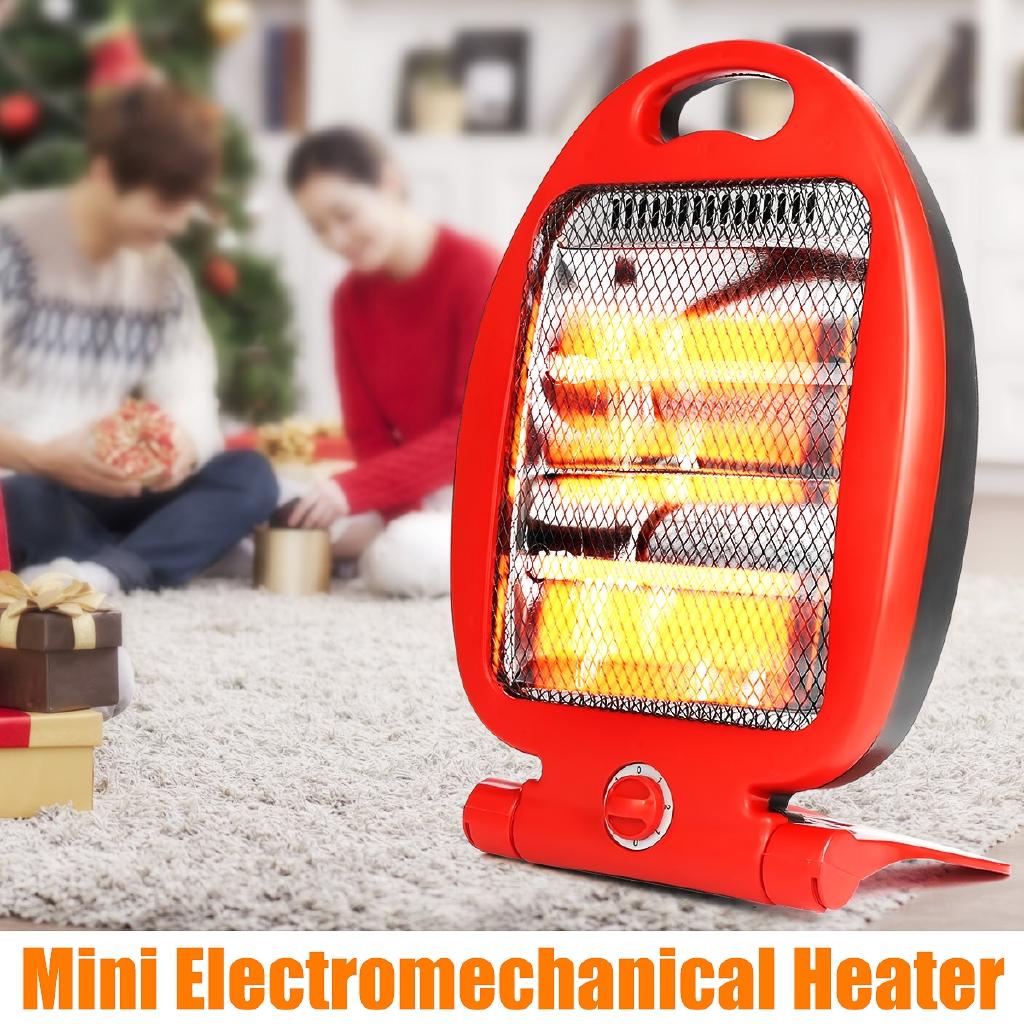 Ny 800W Justerbar Bærbar Elektrisk Varmer Hjem Rom Varmere Hot Vinter Elektromekanisk Luvikno