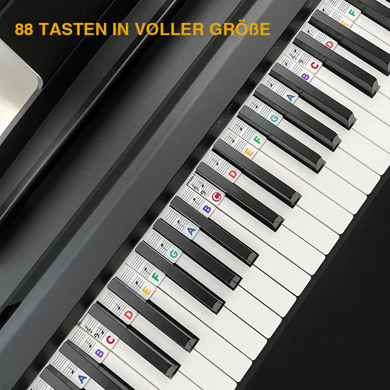 Luvikno | Avtagbare piano-tastatur notetiketter
