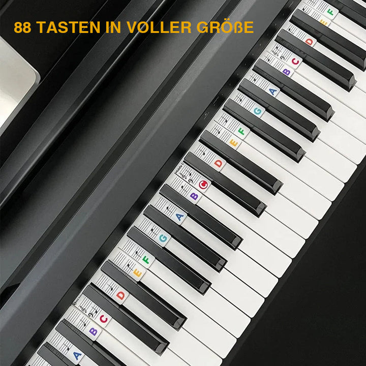 Luvikno | Avtagbare piano-tastatur notetiketter