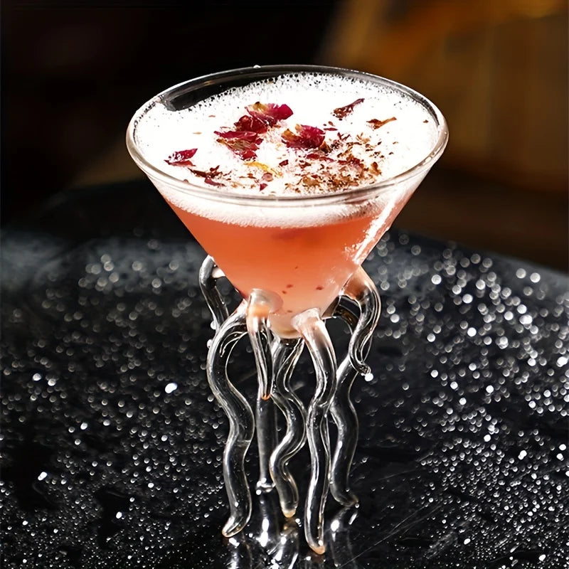 Unik, blekksprut-inspirert cocktailglass Luvikno