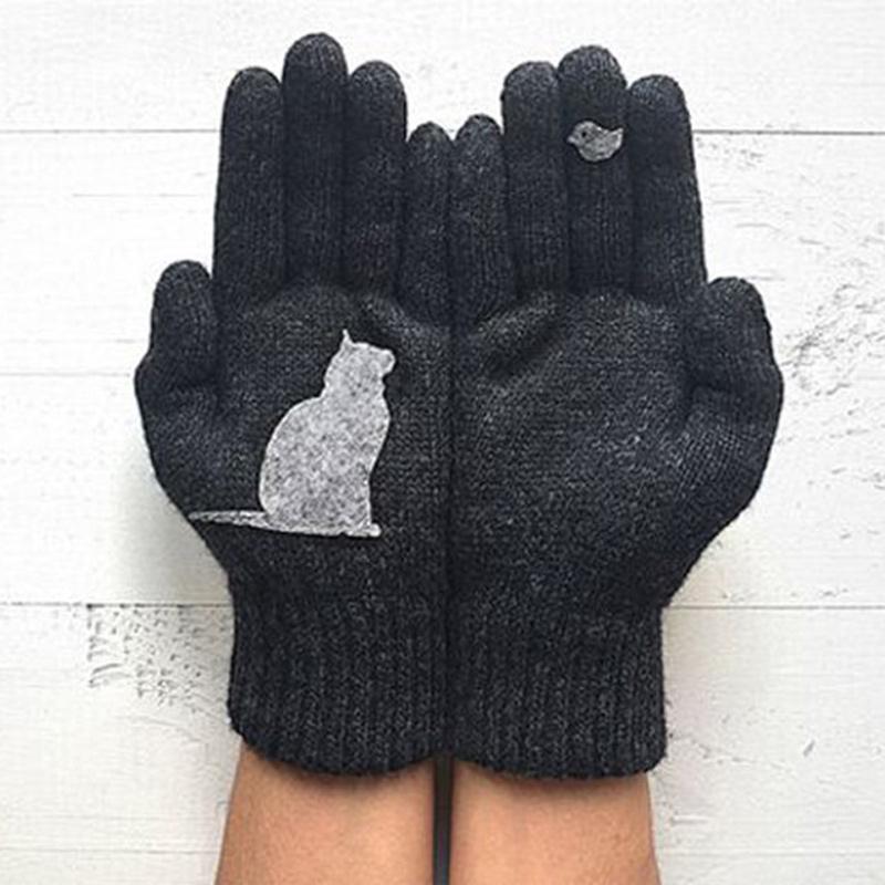 Luvikno | Kottongloves i kattestil