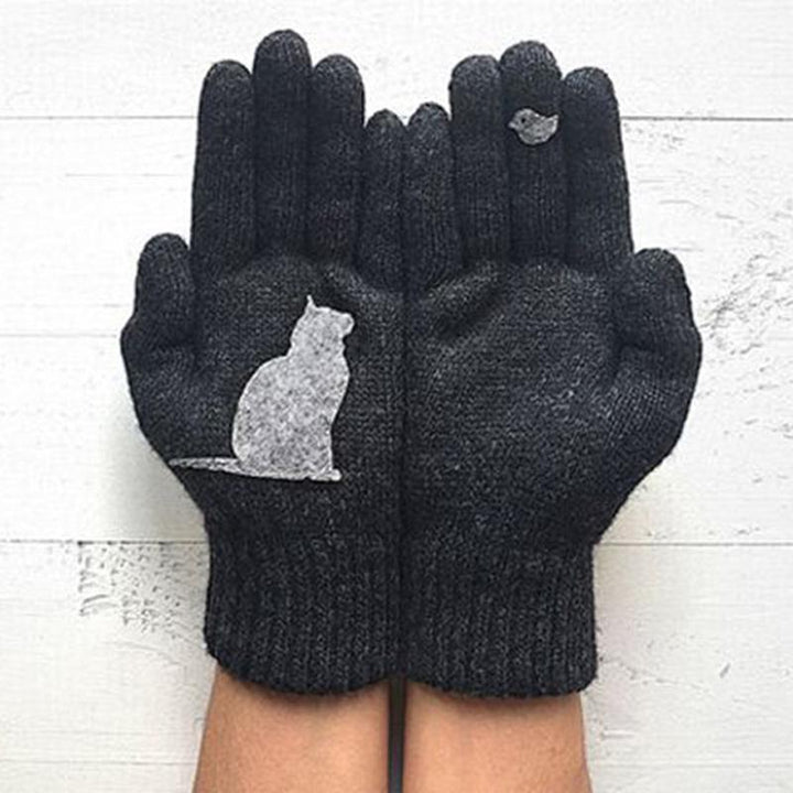 Luvikno | Kottongloves i kattestil