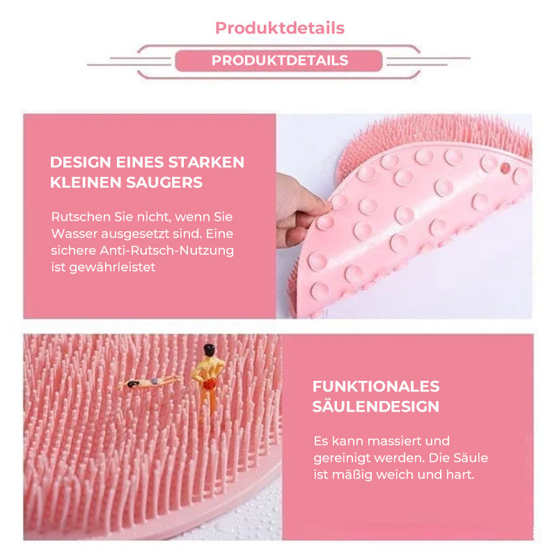 Luvikno | Fot- og ryggskrubber for dusjen, massasjematte
