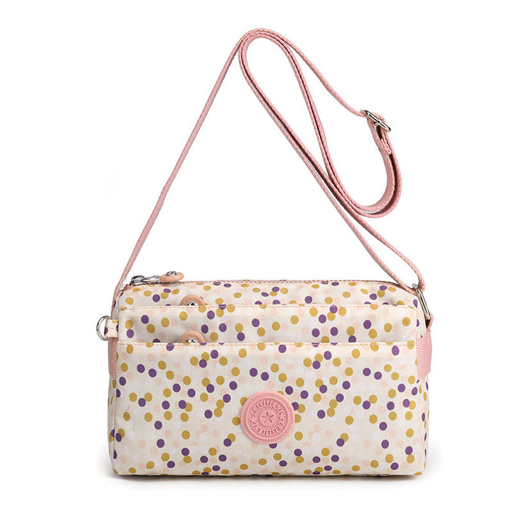 Kvinnenes Casual Multi-lags Fashionable Enkel Skulderveske Laget av Nylon | Luvikno