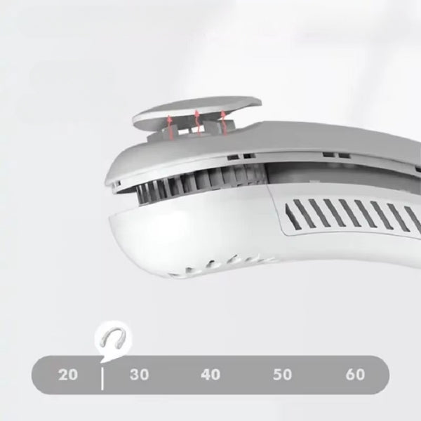 Bærbar Nakkeventilator - Håndfri Kjøleventilator for Personlig Komfort | Luvikno