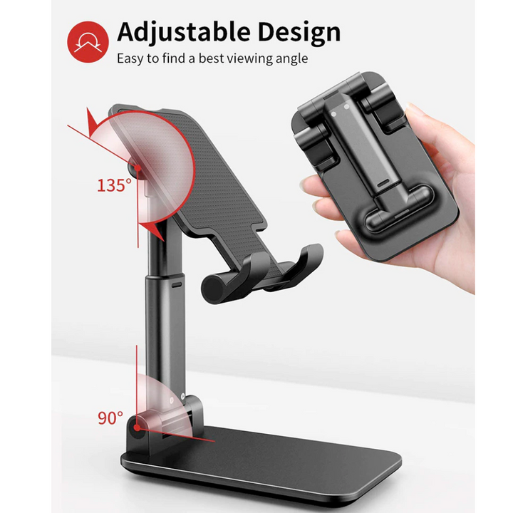 Luvikno | Faltbart Holder Stativ for iPad og Mobiltelefon