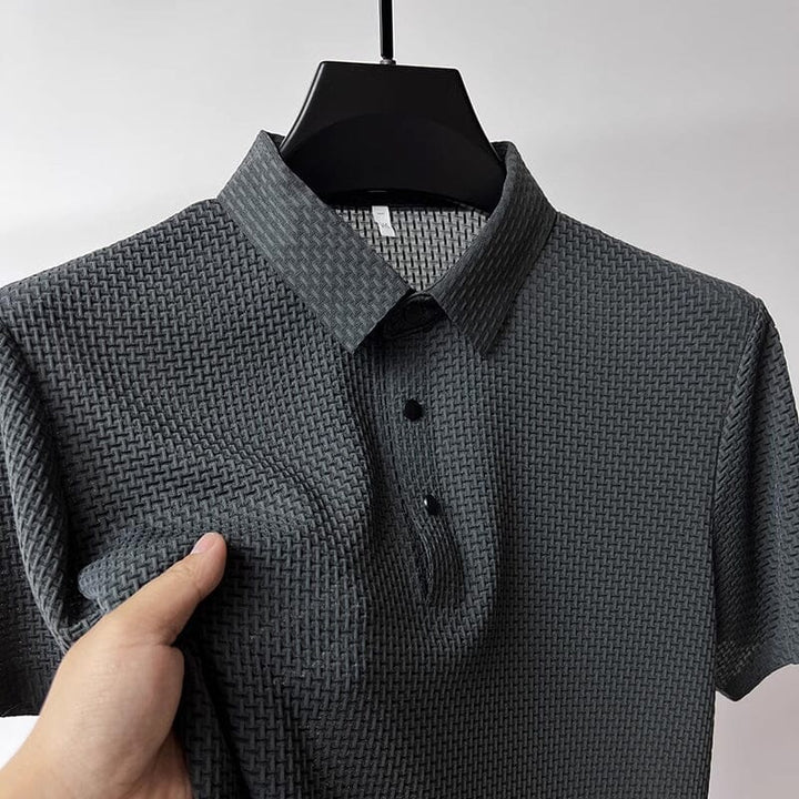 Mesh Ice Silk Korte Ermel T-skjorte | Luvikno