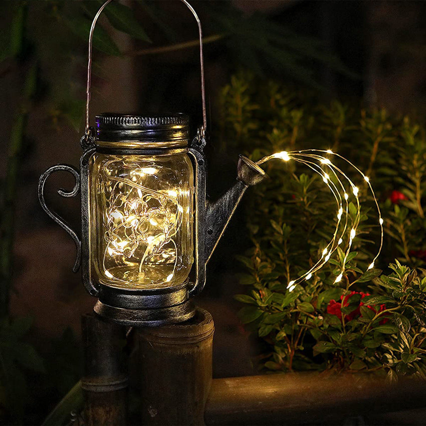 Solar Creative Fairy Frosted Glass Jar LED Utendørs Lys | Luvikno