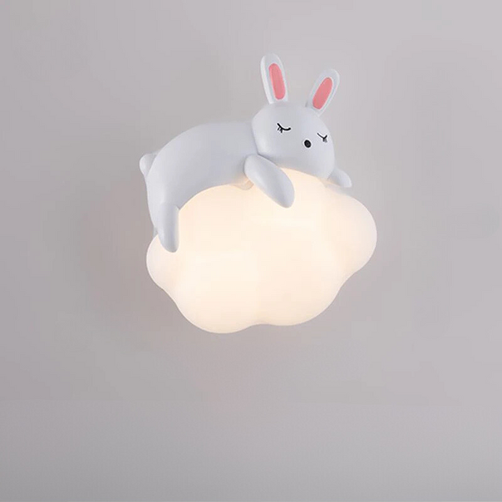 PandaGlow Lampe - Søt LED Vegglampe for Barn Luvikno