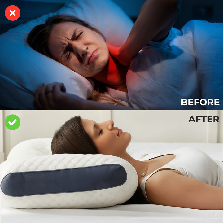 Ergonomisk nakke støtte pute Luvikno