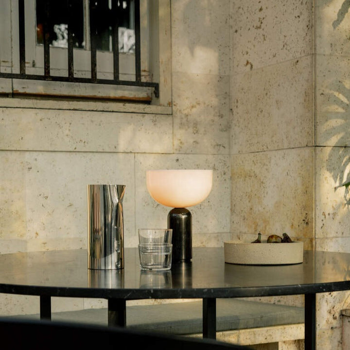Luvikno | MarbleLuxe Lamp - Luksuriøs Marmor Bordlampe med Gyldne Akenter