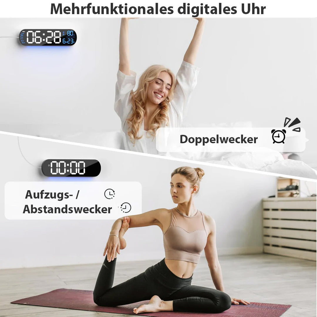 Saker multifunksjonell klokke med LED-skjerm | Luvikno