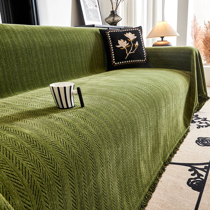 Herringbone Mønster Sofa Deksel - Moderne, Stilfullt & Holdbart Sofabeskyttelse | Luvikno