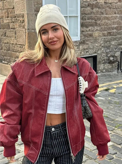 Luvik | Yliulottuva nahkatakki