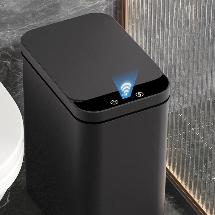Set med 2 Smart Sensor søppelbøtter – Berøringsfri og kompakt (Svart) | Luvikno