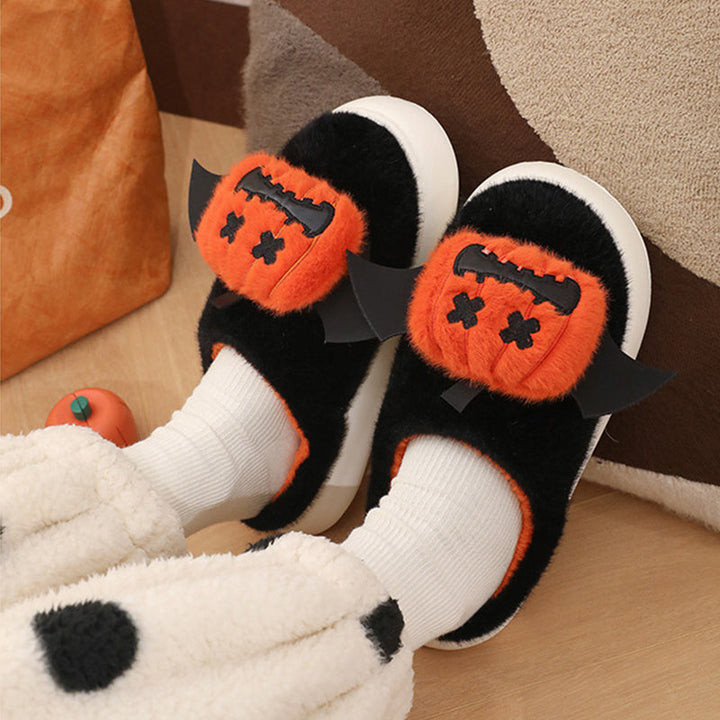 Halloween tøfler – Varme sklisikre tøfler med cartoon-design | Luvikno
