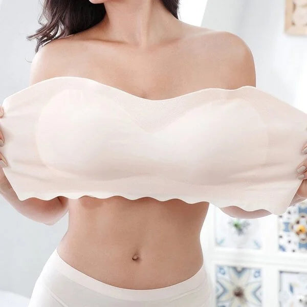 Luvikno | Kvinne Sexy stroppeløs BH usynlige Push-Up-bher