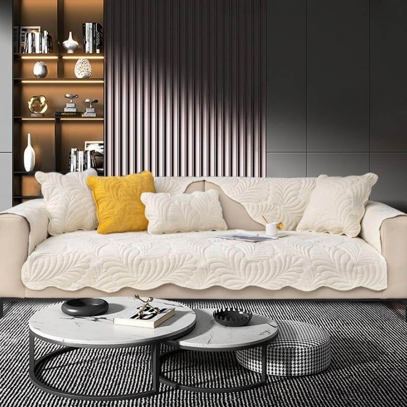 Leaf Cotton Mat Anti-scratch Protective Couch Cover 70x210 | Luvikno