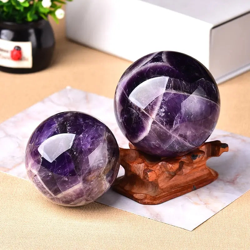 MagiSphere Amethyst Sphere — Gir rommet ditt ren eleganse og synlige følelser | Luvikno