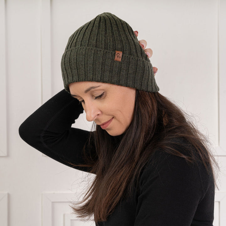 CozyMerino Beanie - Luksus Merinoullhatt for Damer Luvikno