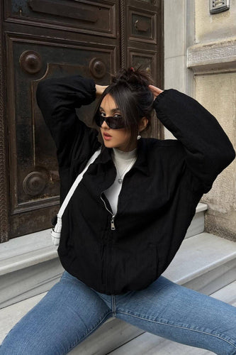 Luvik | Oppreist krage Sweatshirt-jakke