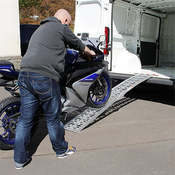 Folding Ramp 340kg Sammenleggbart Aluminium Laste Rampe Motorsykkel | Luvikno