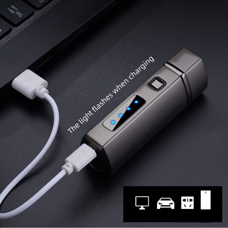 Triple Flame Vindfrakk USB-lading Jet Lighter | Luvikno