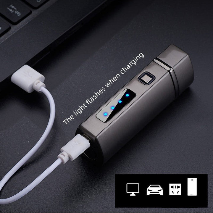 Triple Flame Vindfrakk USB-lading Jet Lighter | Luvikno