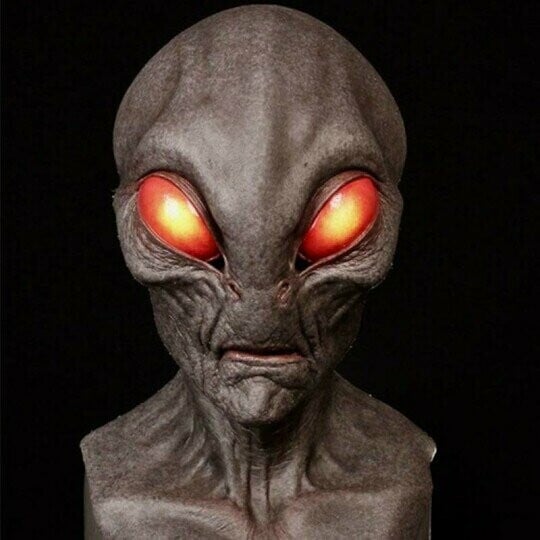 Alien-Mask | Realistiske Halloween Kostyme Tilbehør | Luvikno