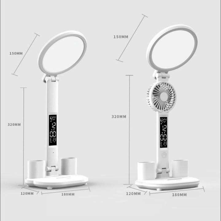 LED klok bordlampe med USB. | Luvikno