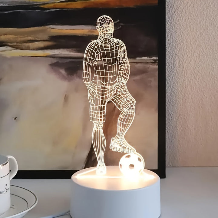 SportVision - 3D LED Fotball Nattlys Luvikno