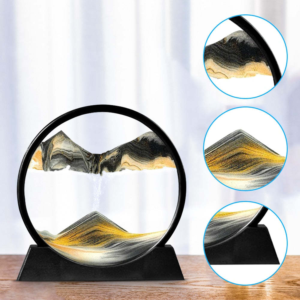 Landskap 3D Fra Dype Havtimeglass | luvikno