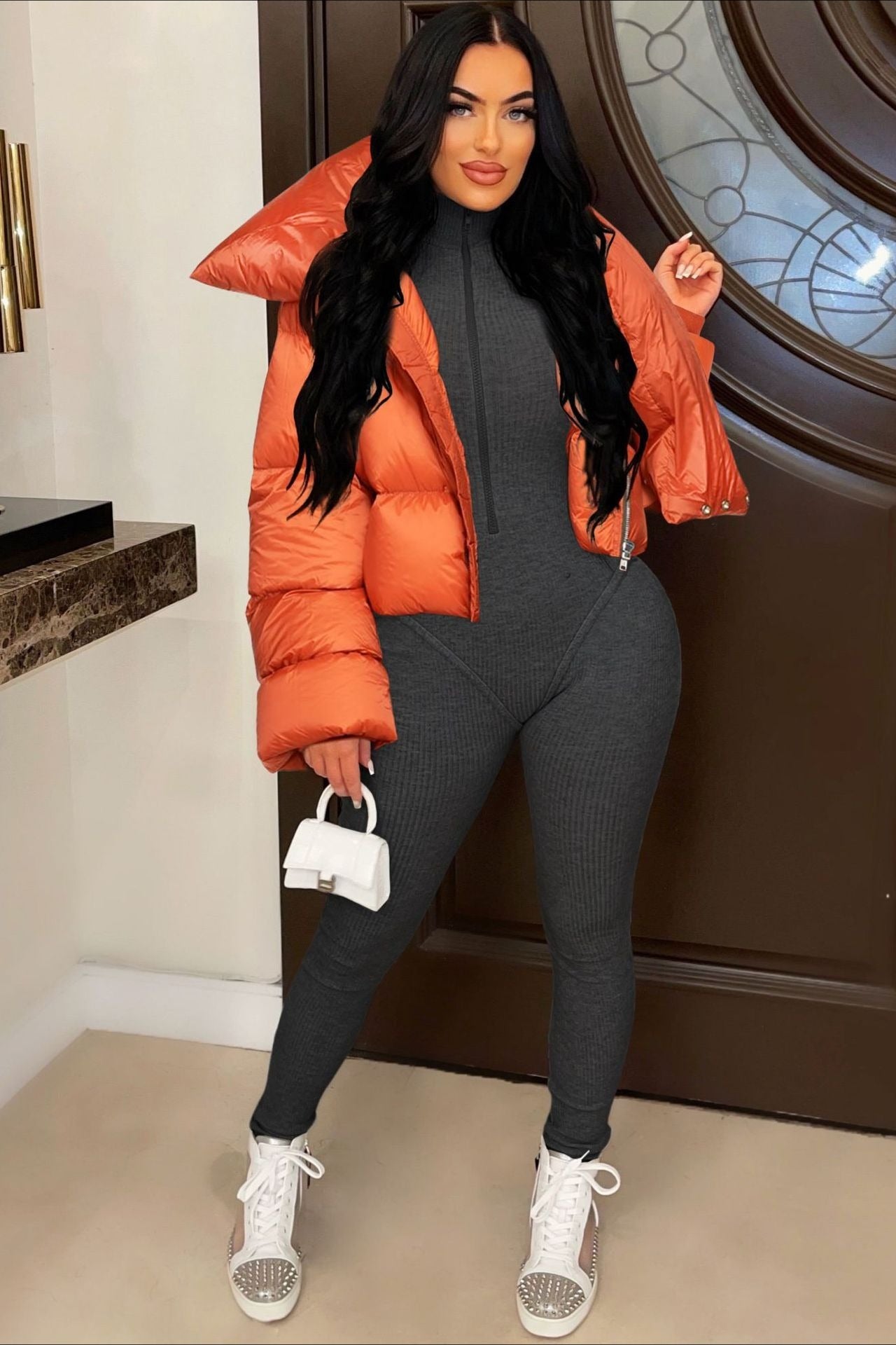 Luvik | Kaulaliina Kaulus Vaatteet Puuvillapuffatakki