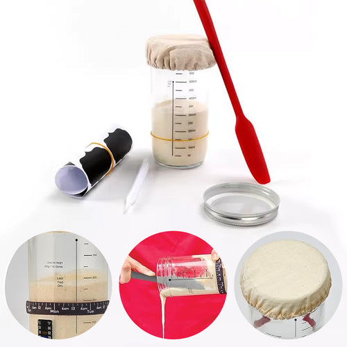 CraftRise Surdeigsstarter Kit — Mester endelig perfekt surdeig uten anstrengelse og lag håndlagde brød uten bekymringer! | Luvikno